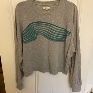 Madewell x charitywater cropped sweatshirt size L